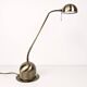 Vintage Lampe de table laiton Col de cygne Lampe de chevet Or Brossé réglable Rétro Mid Century Lamp