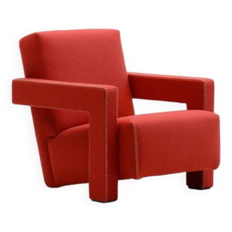 “Utrecht” chair by Gerrit Rietveld for Cassina, 1990s Italy.