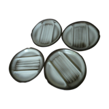 Ensemble 4 assiettes asperge salin