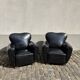 2 art deco fauteuils in skai leather