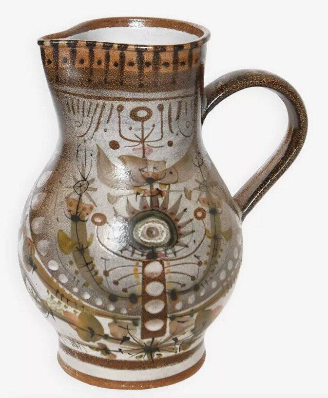 Ceramic jug by André L'Helguen for Keraluc Quimper