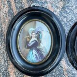 2 small old frames