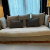 Flamingo sofa linen gray model Hira