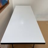 Large black and white Georges Nelson desk for Herman Miller, USA, circa 1950.