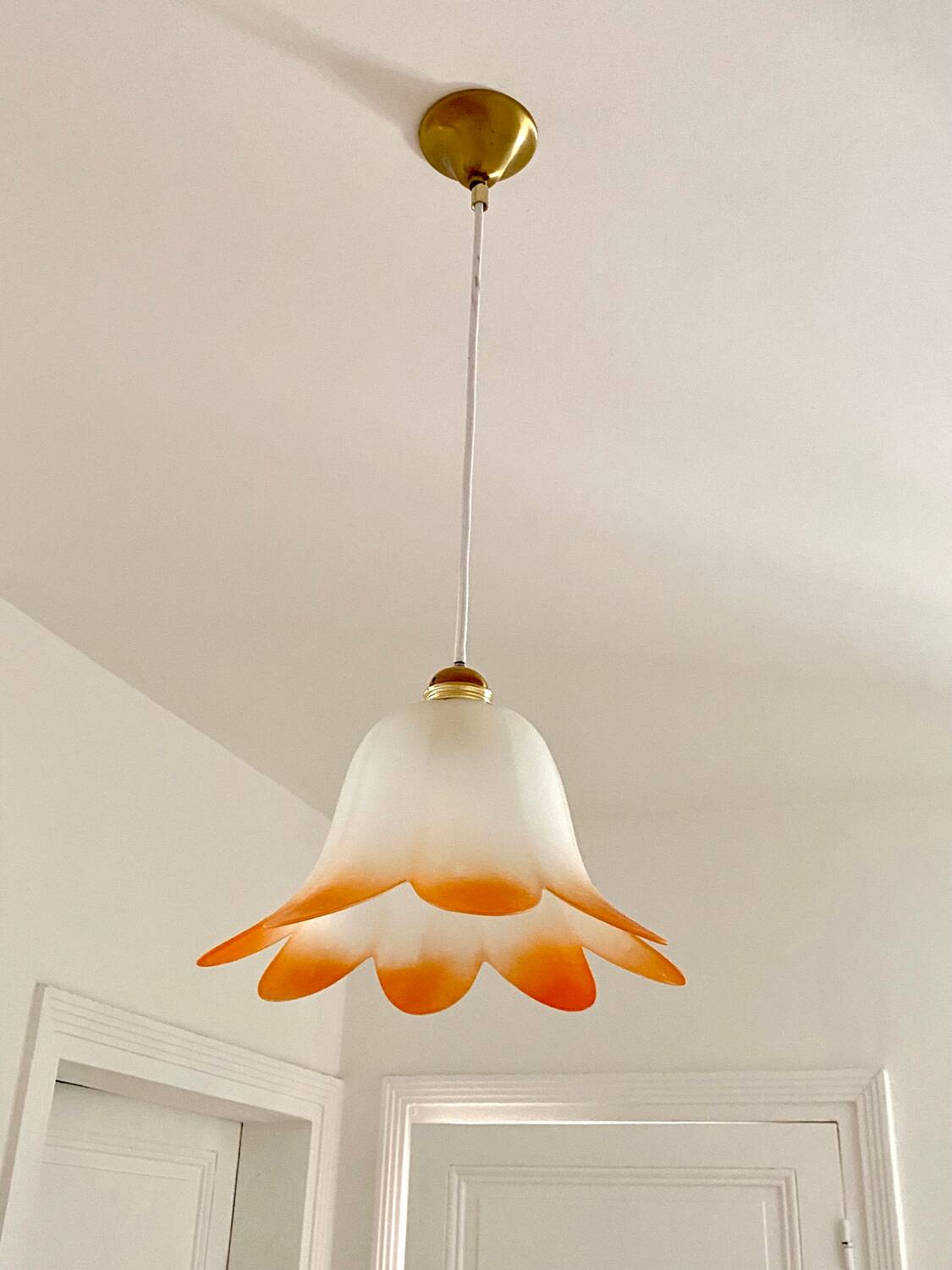 Vintage tulip pendant light