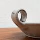 Workshop pottery candlestick from mid-century German with bird motif by Töpferei Bücking Börnsen, 1960s.