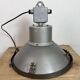 Industrial Grey Hammer Paint Pendant Lamp from Elektrosvit, 1960s