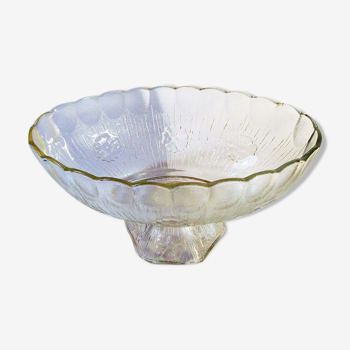 Vintage oval glass fruit cup