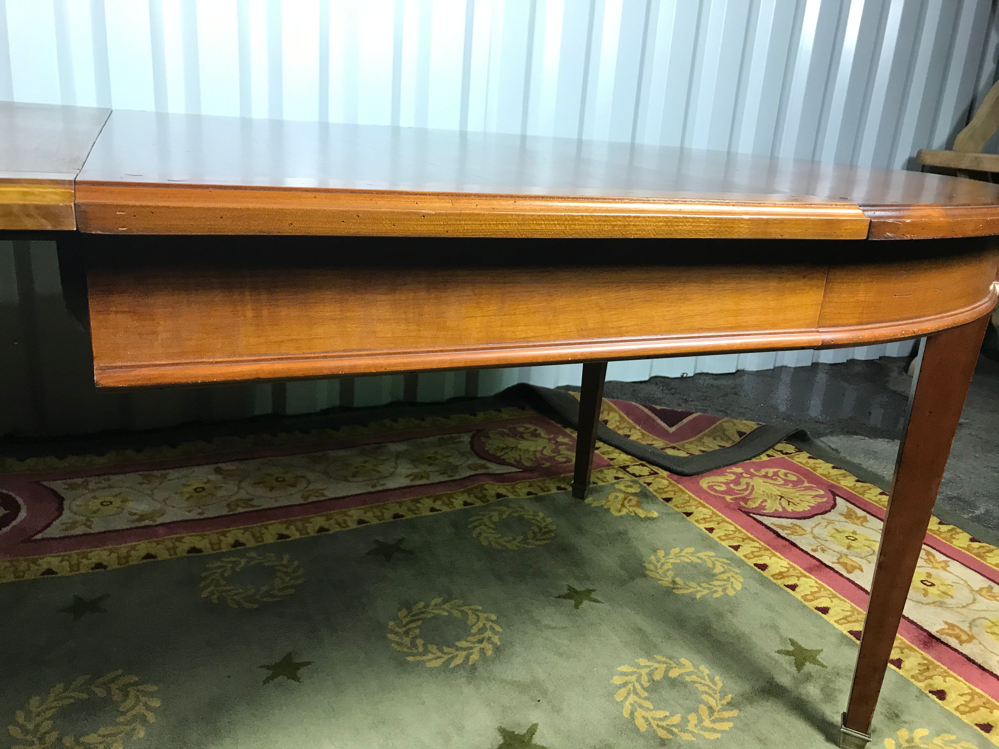 Louis XVI dining room table - 3 cherry extensions