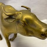 Brass buffalo figure