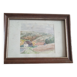 Small Watercolor Signed JFA Ambroise
