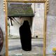 Louis XVI style mirror in gilded wood 176x109cm