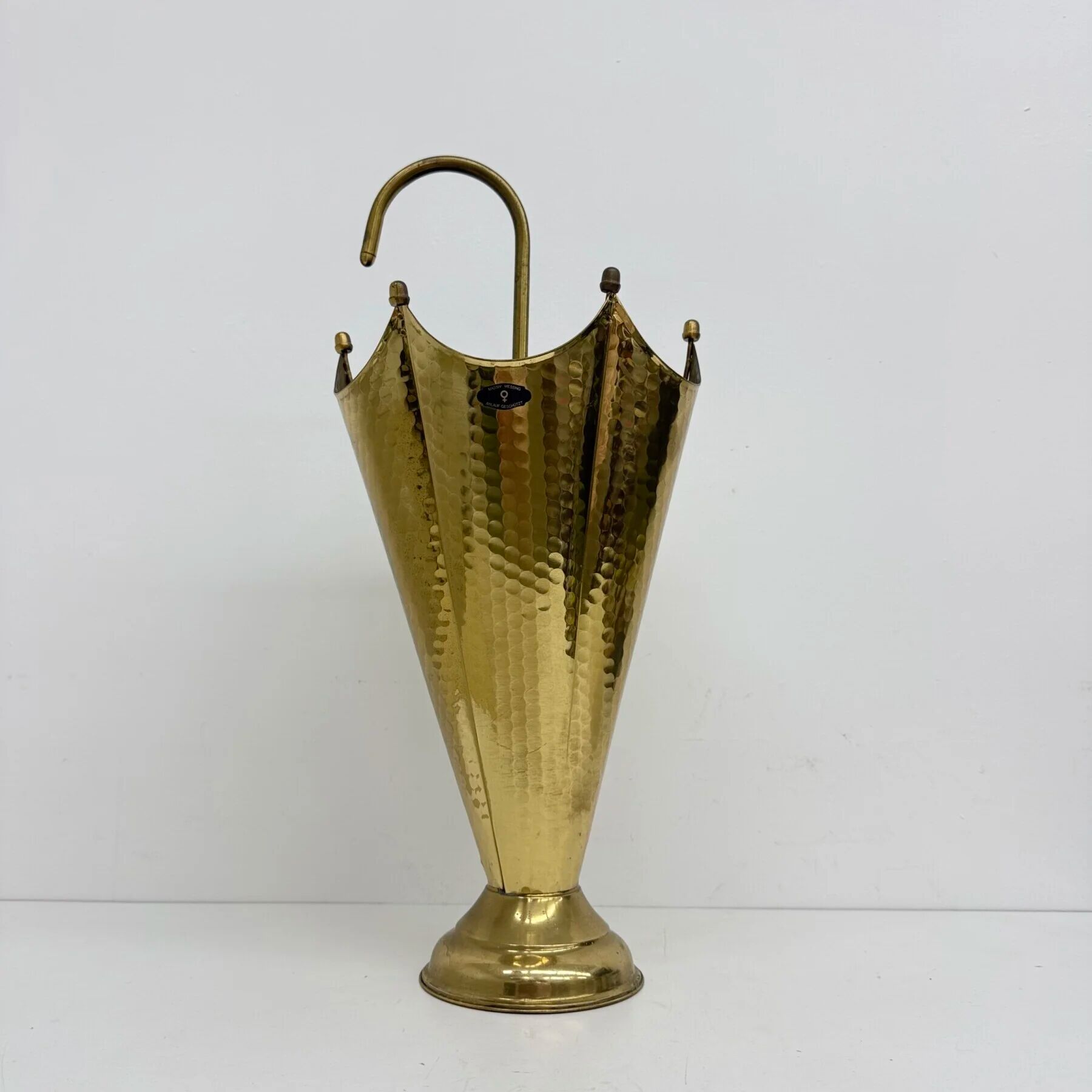 Mid-century design brass umbrella stand, 1970s