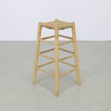 4x Bar Stool with Cane Seatings, 1970s