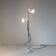 Mid Century Modern White Metal Floor Lamp by Elio Martinelli, 1970s