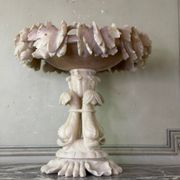 Grande coupe en albâtre Italie vers 1900