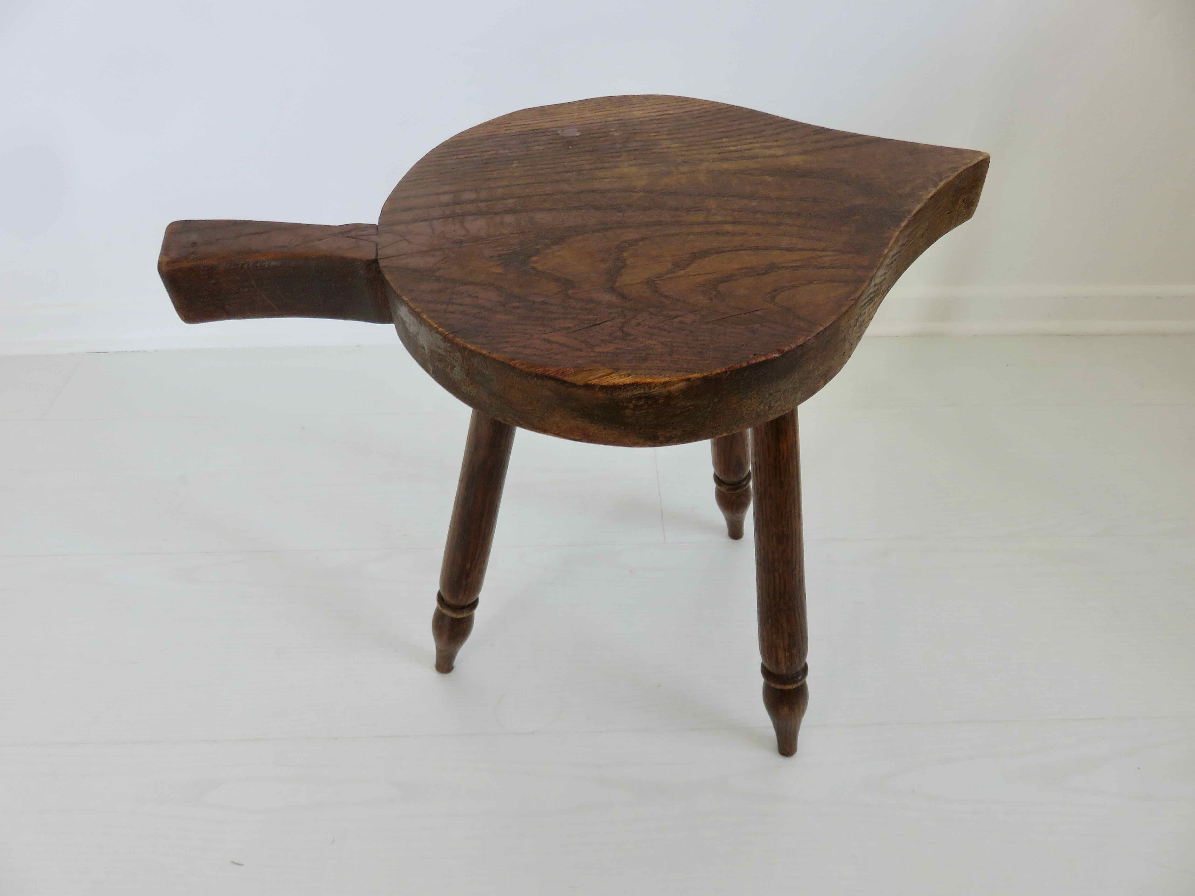 Wooden "ace" tripod stool from the 50s 60s