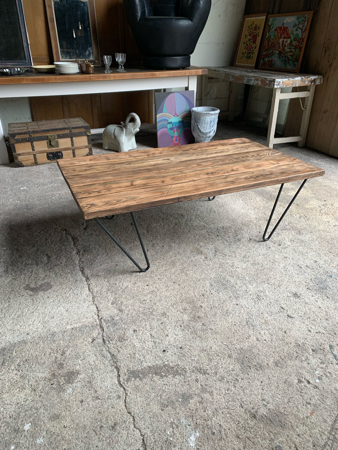 Vintage & contemporary coffee table