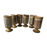 Series of 6 mugs Vallauris Malarmey