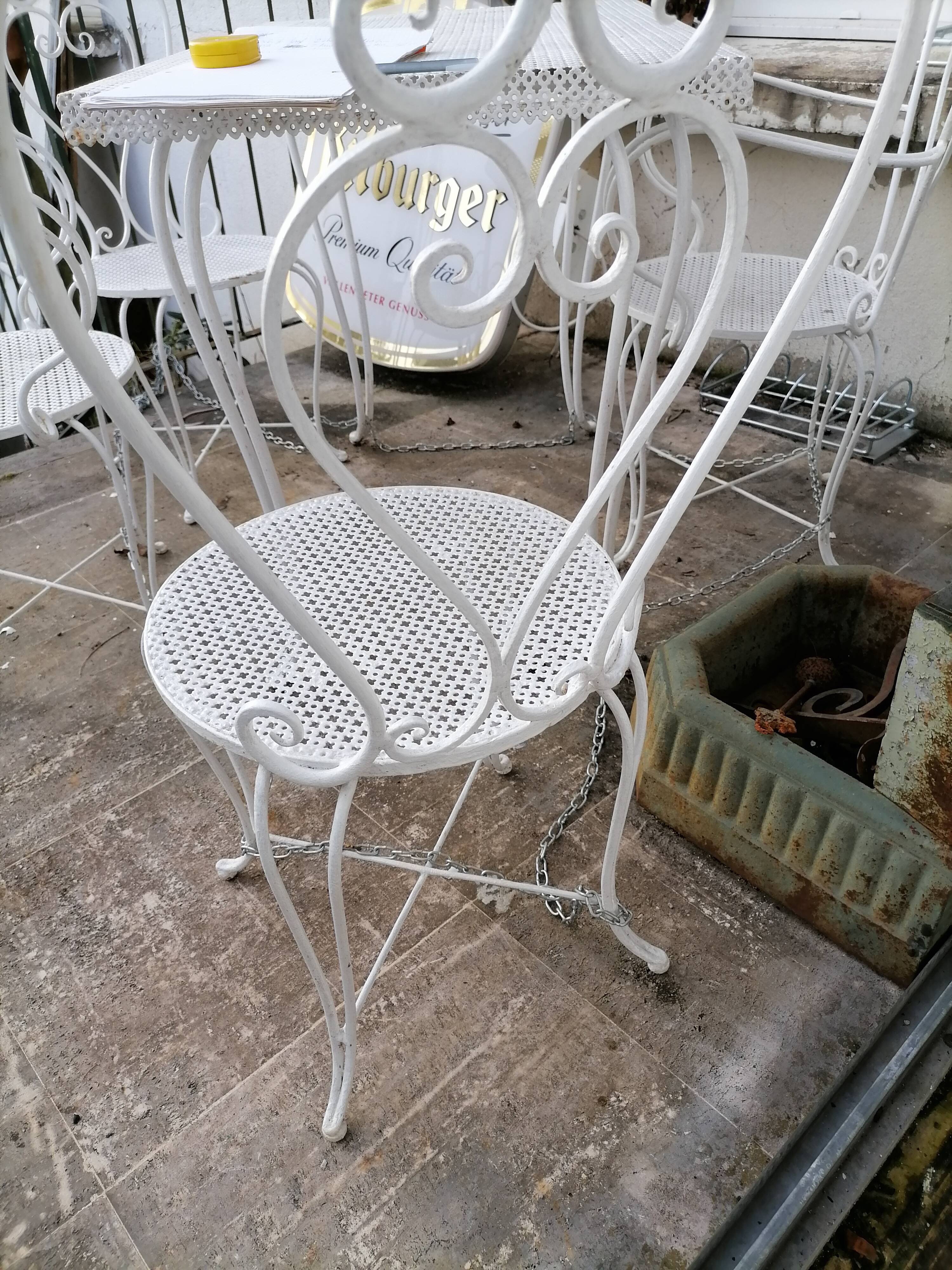 Living room wrought iron garden