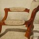 Pair of Louis XVI armchairs, upholstered in giraffe-pattern velvet