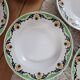 Set of 5 Maroussia Digoin Sarreguemines soup plates