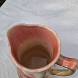 Antique Barbotine Pitcher from the Saint Clément Factory, Heron Decor