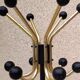Vintage metal parrot coat rack from the 1950s.