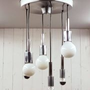 Space age waterfall pendant light