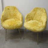 Pair of moumoute armchairs