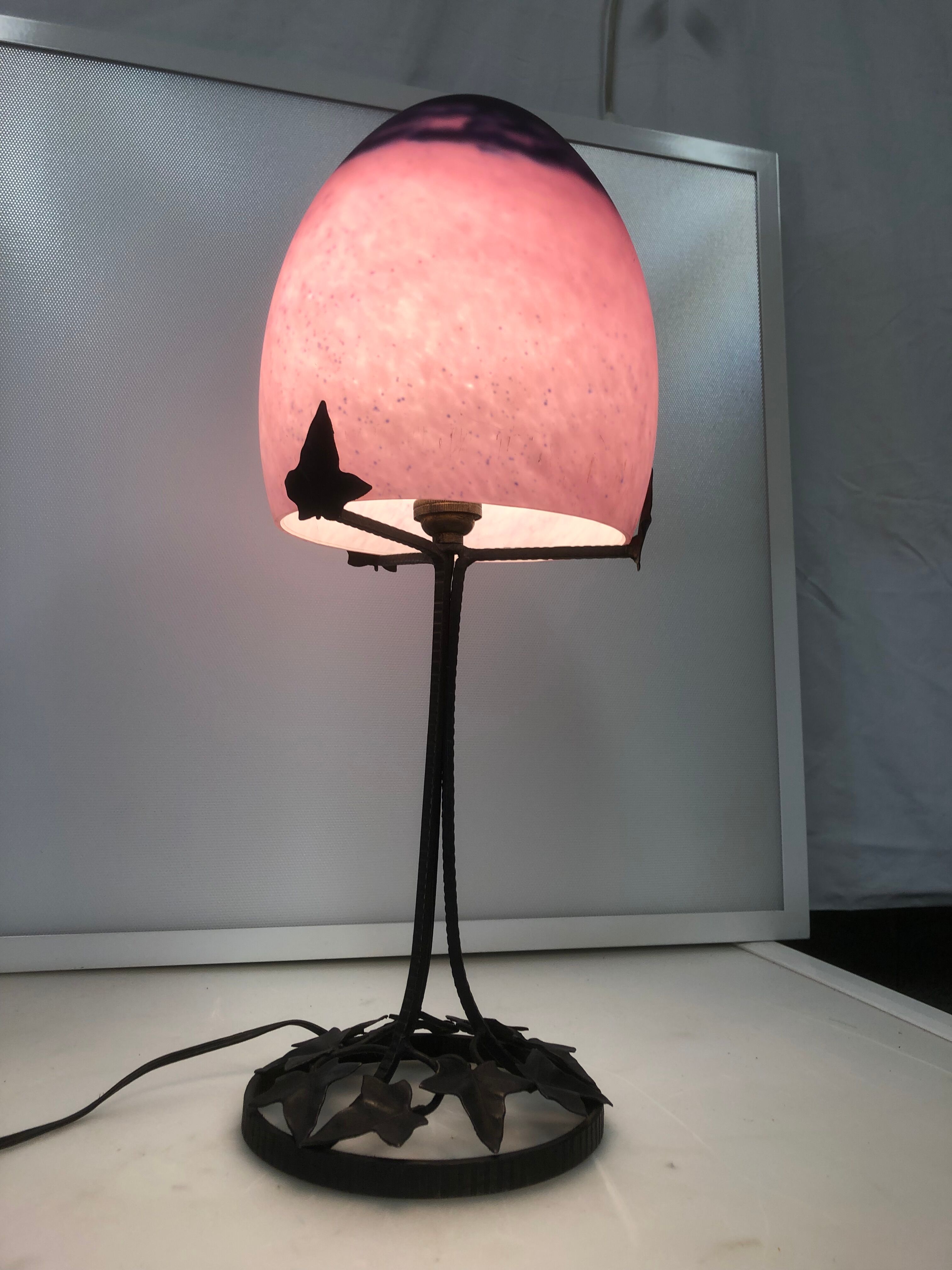 Art deco mushroom lamp