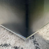 High-quality black leather Durlet sofa