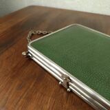 Miroir triptyque vert vintage