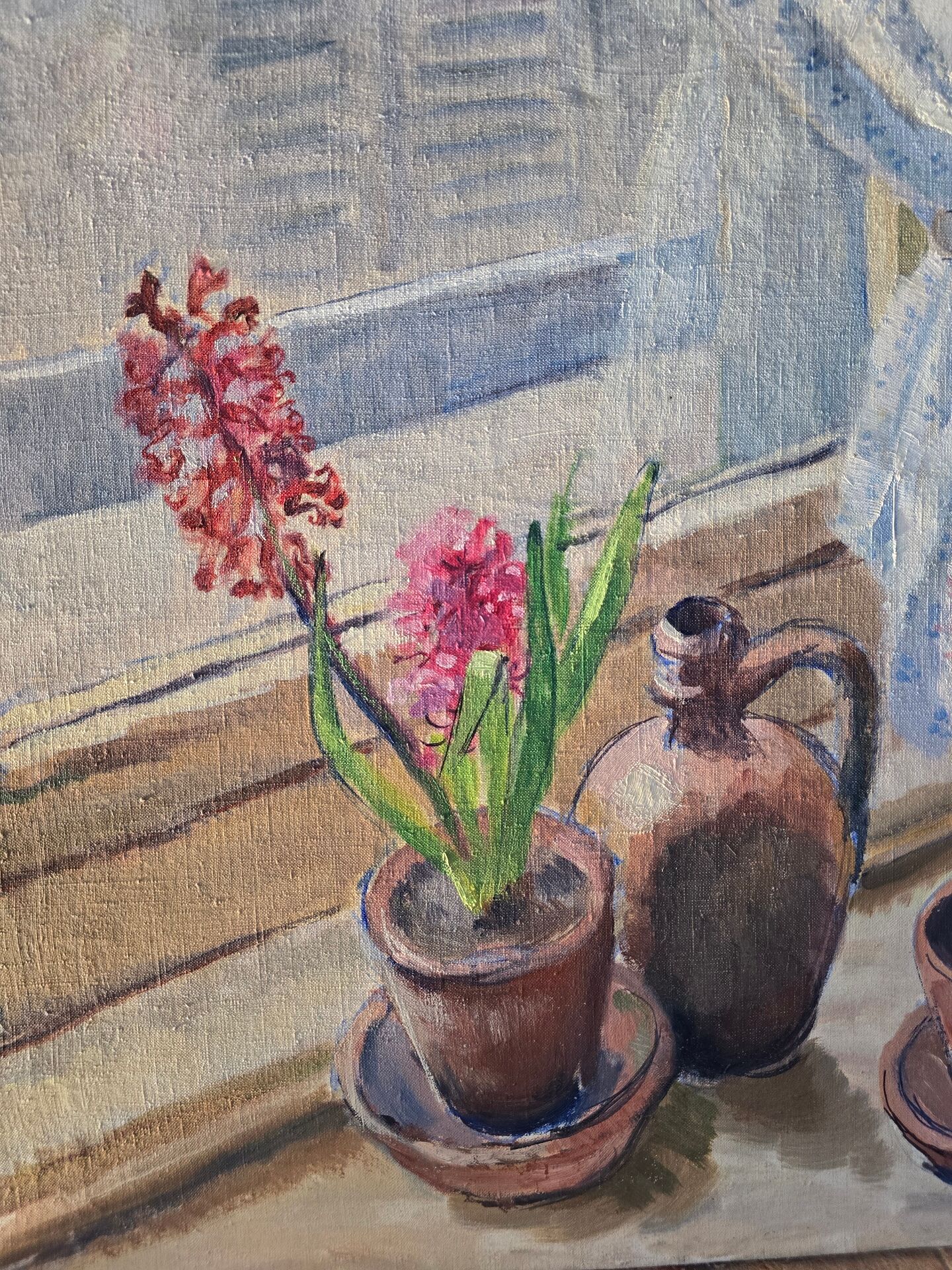 Oil on canvas "the hyacinths"