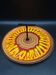 St Clément ceramic cheese board with flamboyant Psychedelic Orange decoration