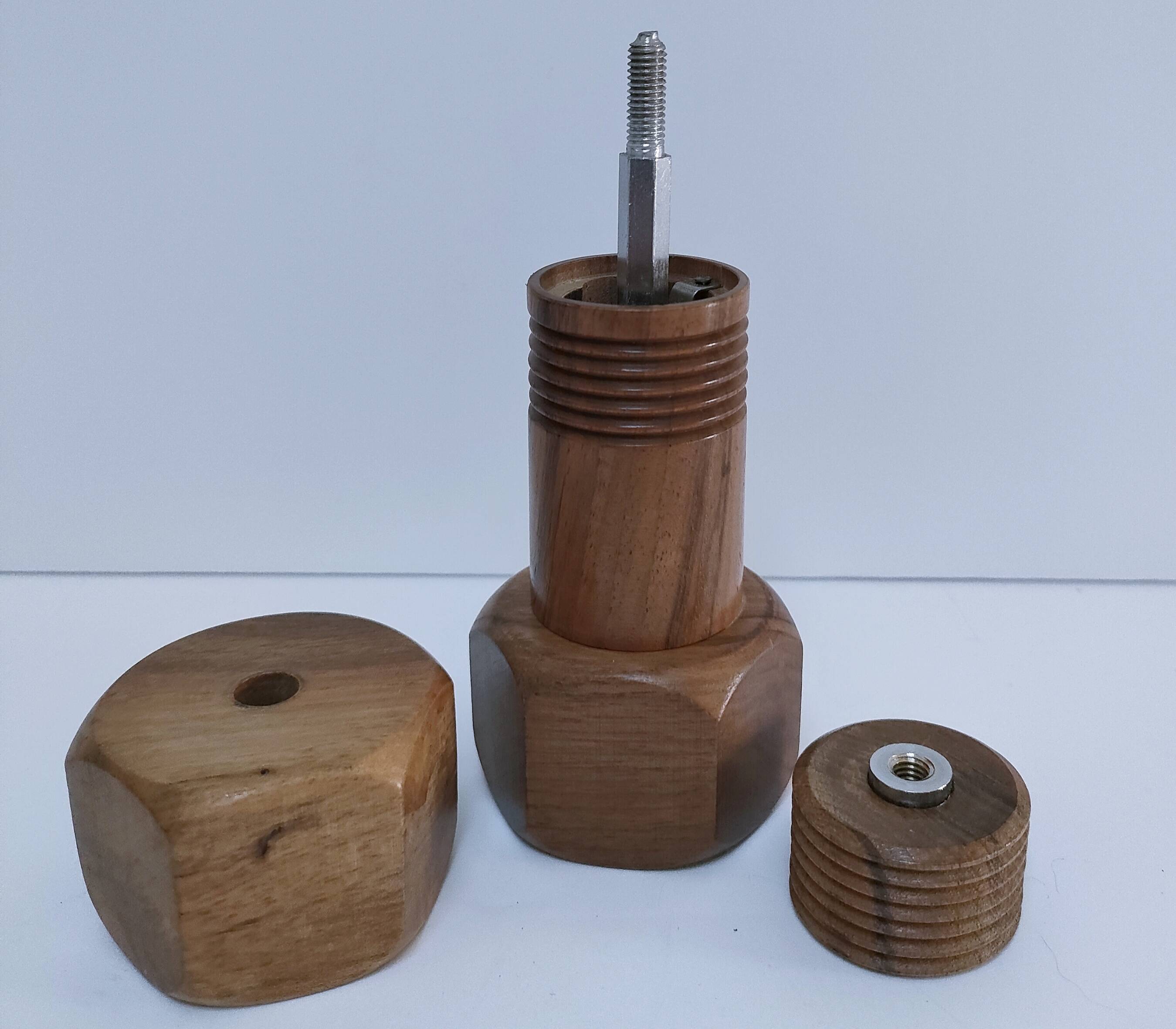 Borel design wooden pepper mill from the 70s
