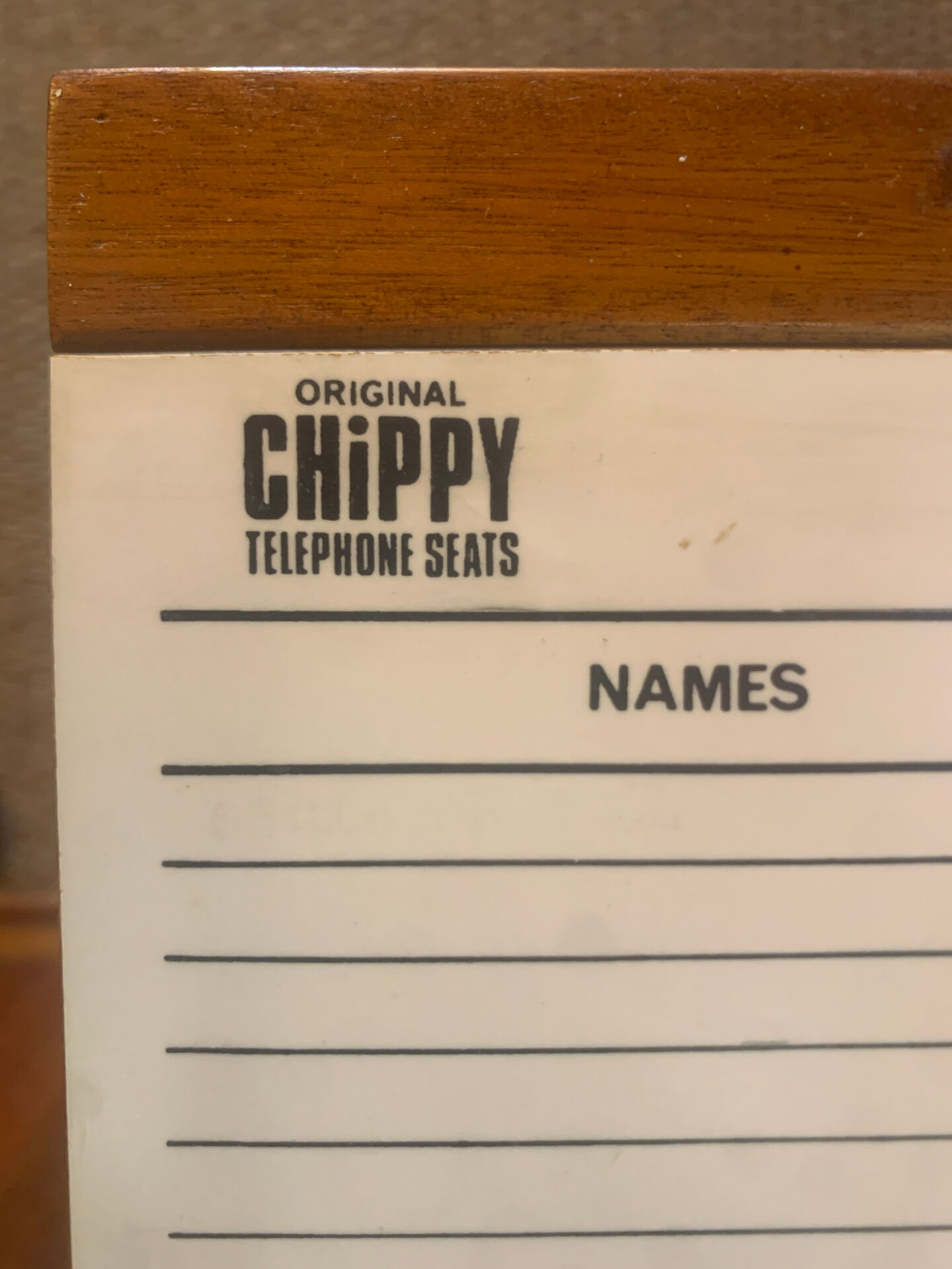 Low entrance furniture in teak Chippy