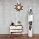 Mini sideboard TV cabinet end of Scandinavian vintage sofa
