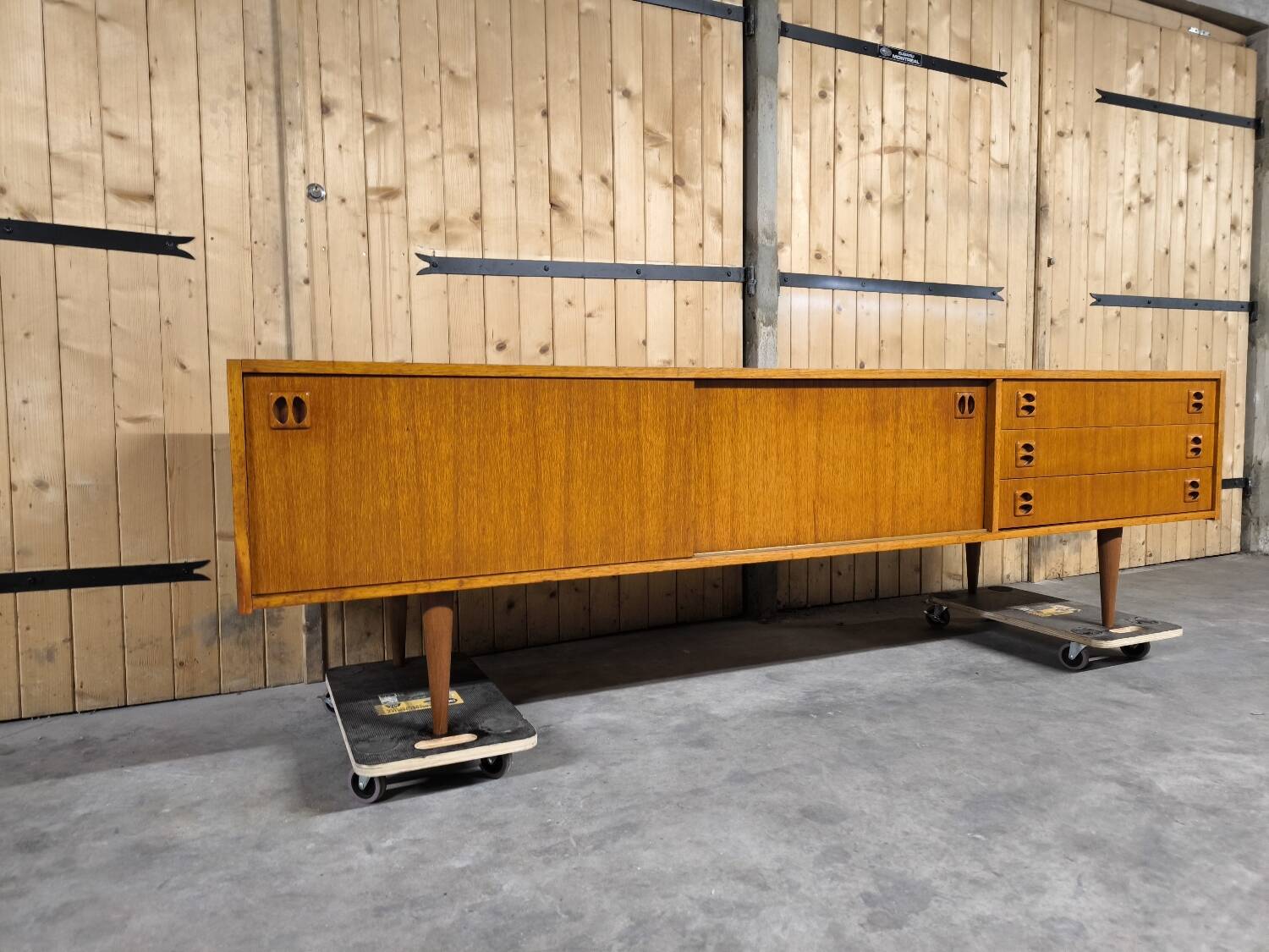 Vintage Scandinavian teak sideboard