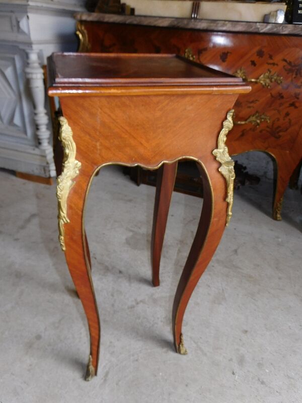 Harness in veneer and bronze