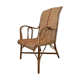Old rattan armchair