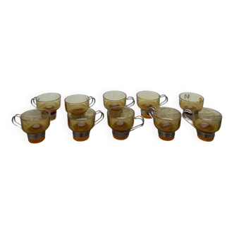 10 Italian coffee cups 1970