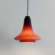 Purple glass pendant lamp by Hans Agne Jakobsson for Svera, Sweden 1960's
