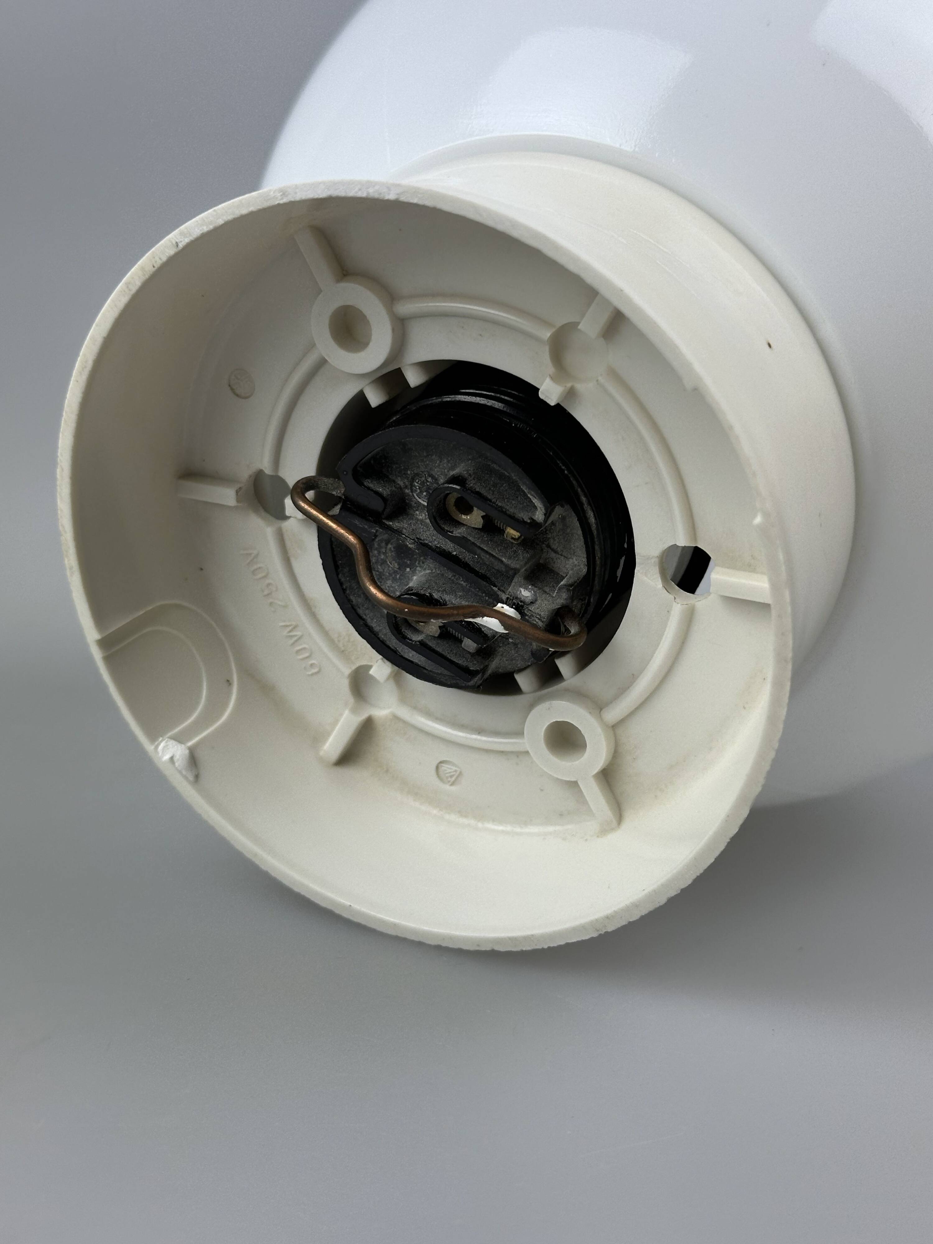 50s 60s lamp light wall lamp cellar lamp plastic & glass Bauhaus