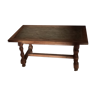 Stone and wood coffee table