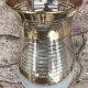 Gilded glass vase signed Fains – France, circa 1950