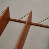 Vintage danish wall system brass supports