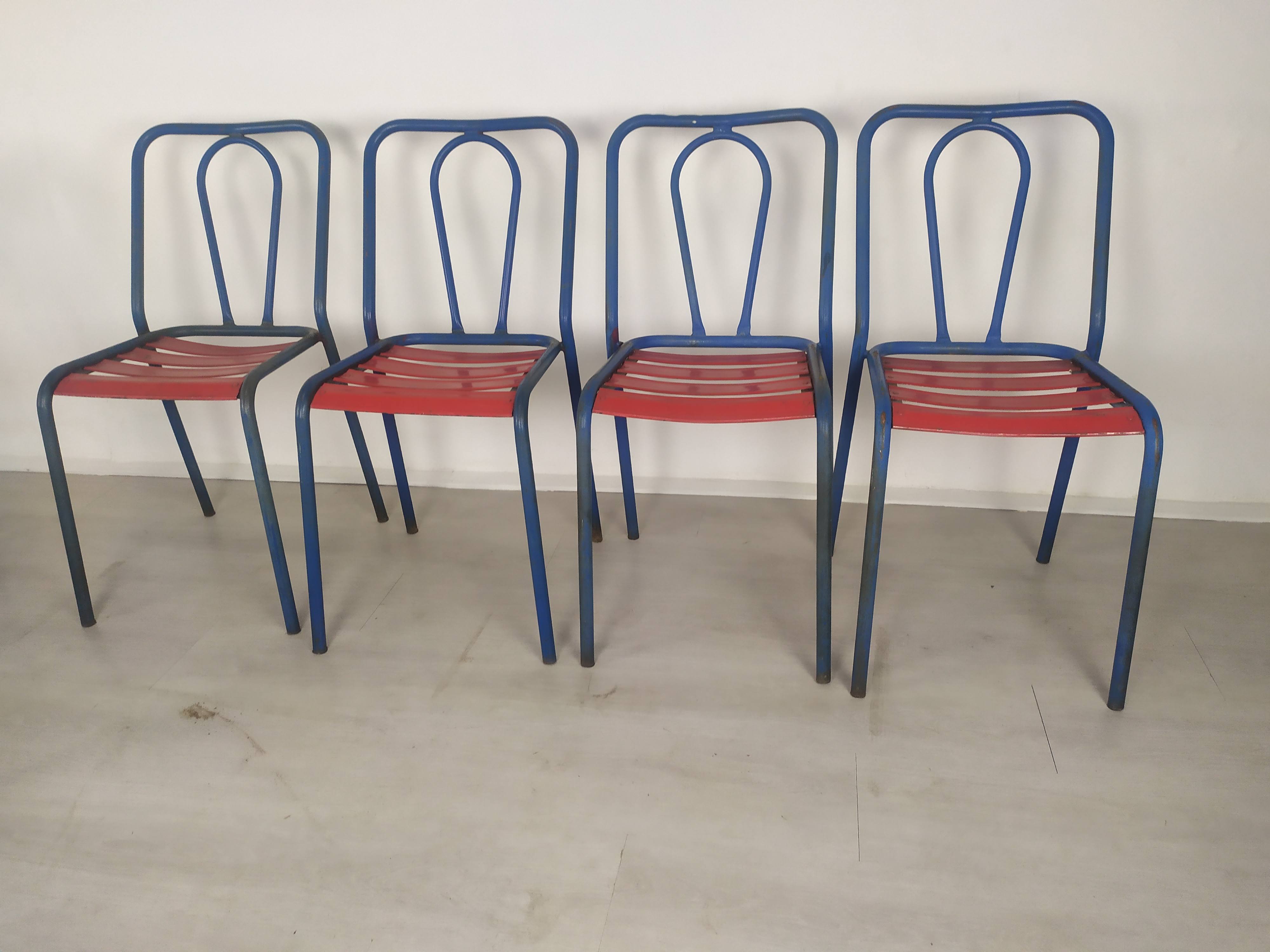 Bistro metal chairs Tolix