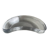 Set of 3 Saint Louis crystal half-moon plates