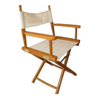 Chaise pliante de metteur en scène vintage